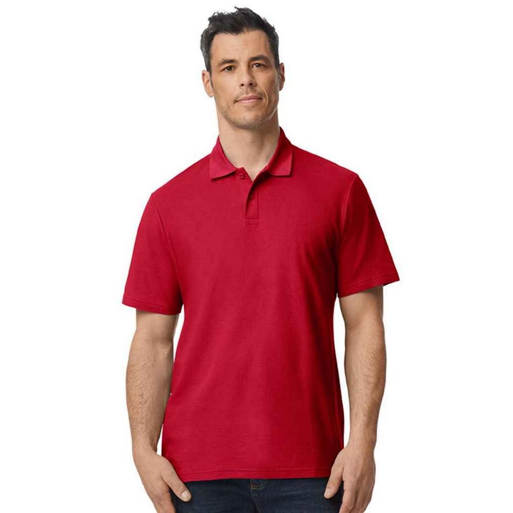 Gildan SoftStyle dubbel piqué poloshirt voor heren S