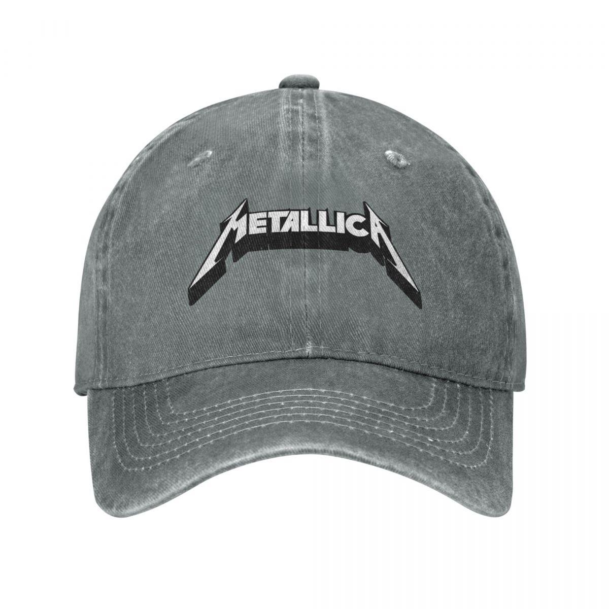 91440605MAC58Q307J Metallicas Baseball Caps Outfits Merch Unisex Vintage Distressed Denim Heavy Metal Band Trucker Hat Snapback One Size