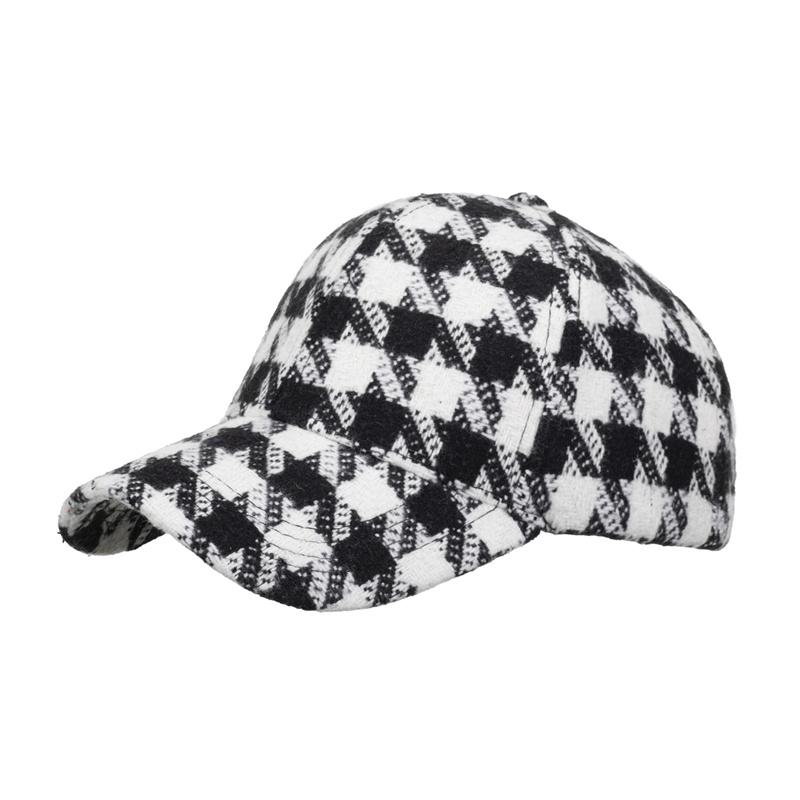 ONIHUA Herfst Winter Mannen Rooster Schuine Gestreepte Pet Baseball Cap Vrouwen Zonnehoed Paardenstaart Panama Cap Vizier Hoeden Snapback Hoed wit