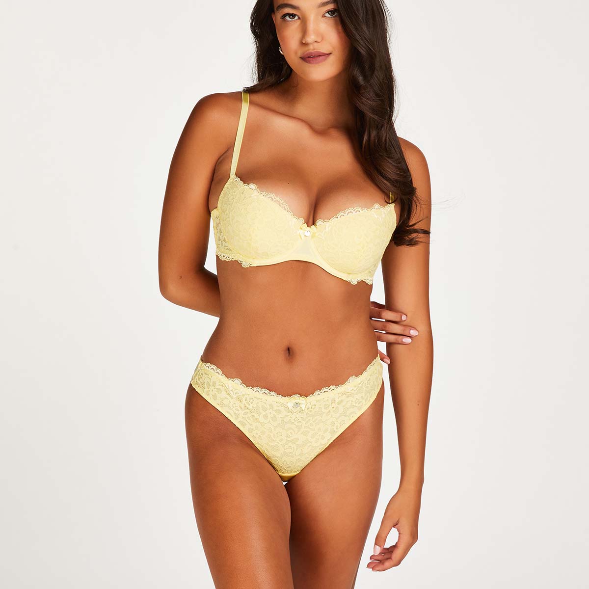Hunkemöller Marine g-string, geel