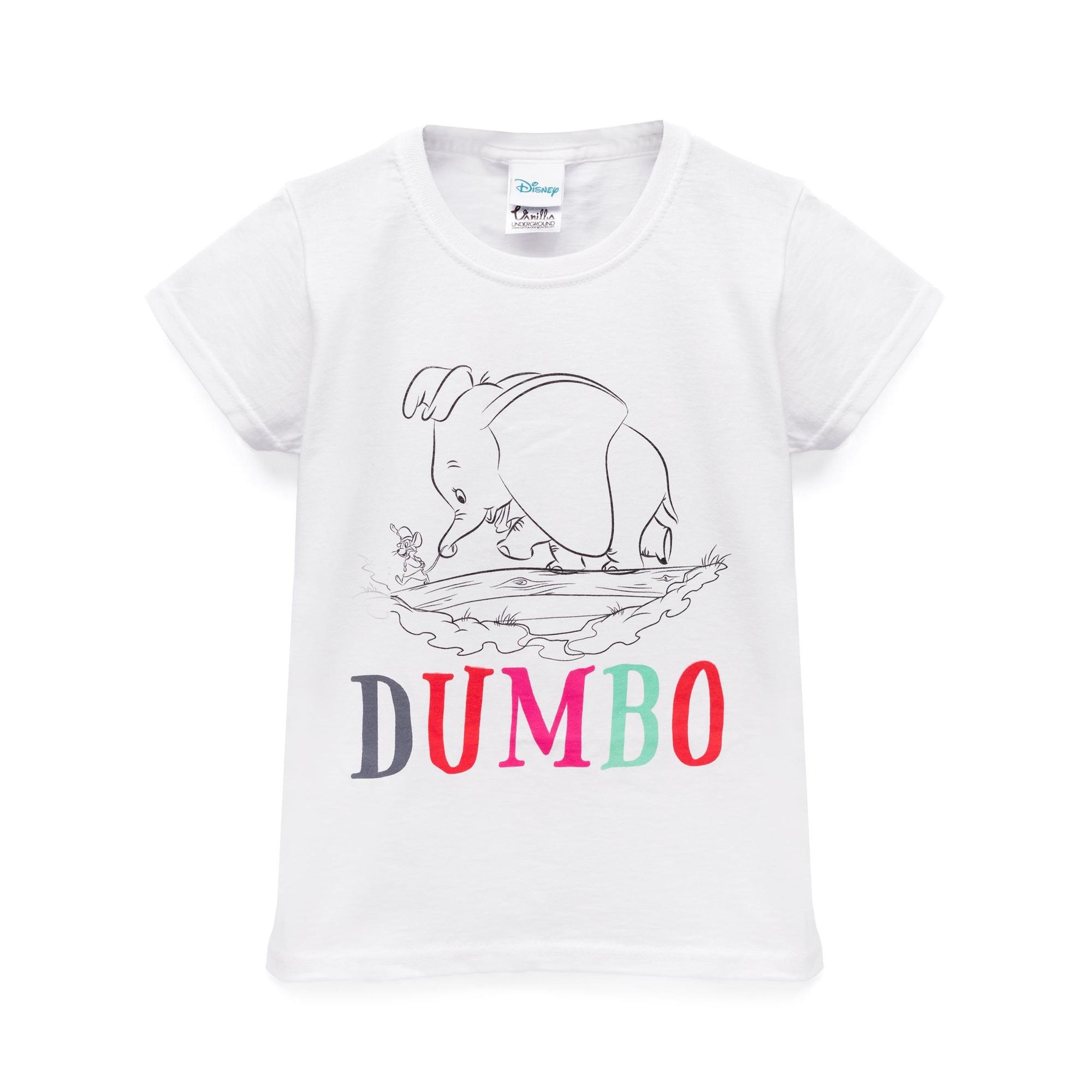 Dumbo meisjes schets T-shirt 9-10 Years wit