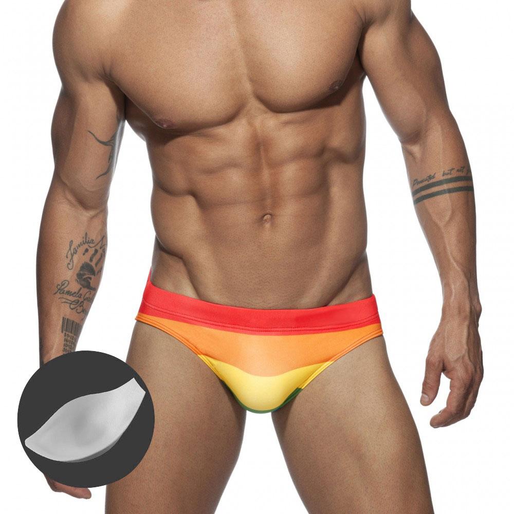 FD28TN Herenmode Pride Day-zwemslip Lage taille Grote maat Zomerstrandkleding XL