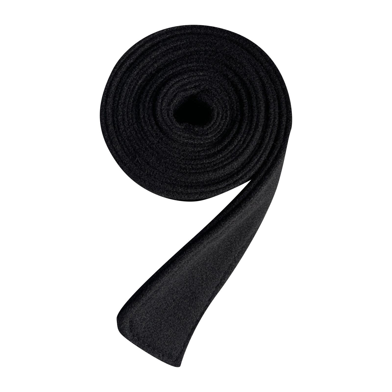 Chicago Rose Wollen jasriem, winterjasriemaccessoires, decoratieve riem, dubbelzijdige geborstelde riem One Size zwart