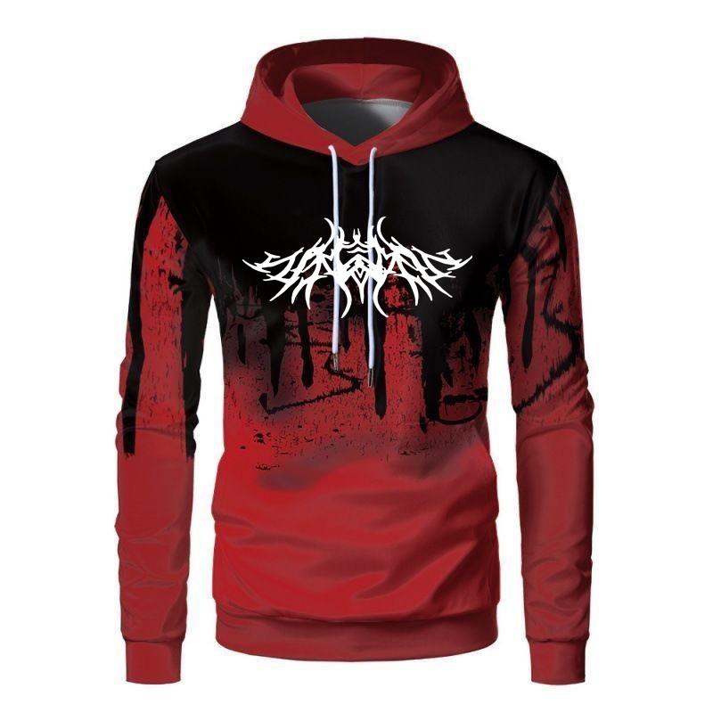 Boutique sports suit series 2 Herenhoodie met lange mouwen Heren Sportkleding Trainingspakken Herfst Winter Heren Oversized hooded streetwear outfits 3XL rood