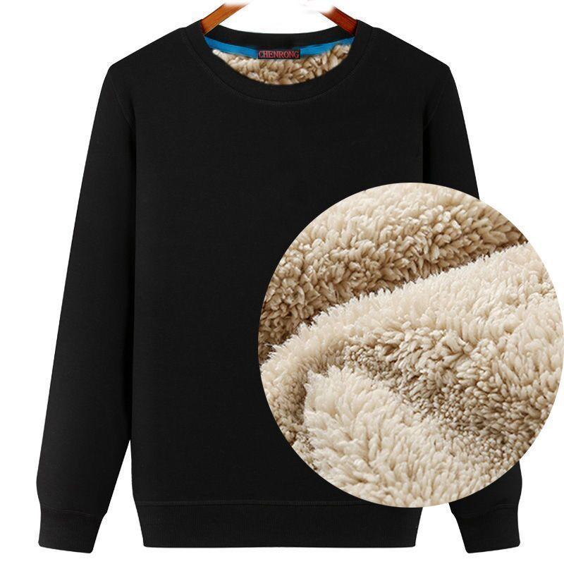 VVGUOWEI Sweatshirt met capuchon voor heren, hoodies, kleding, casual fleece, warm, streetwear, herenmode, herfst, winter, uitloper M zwart
