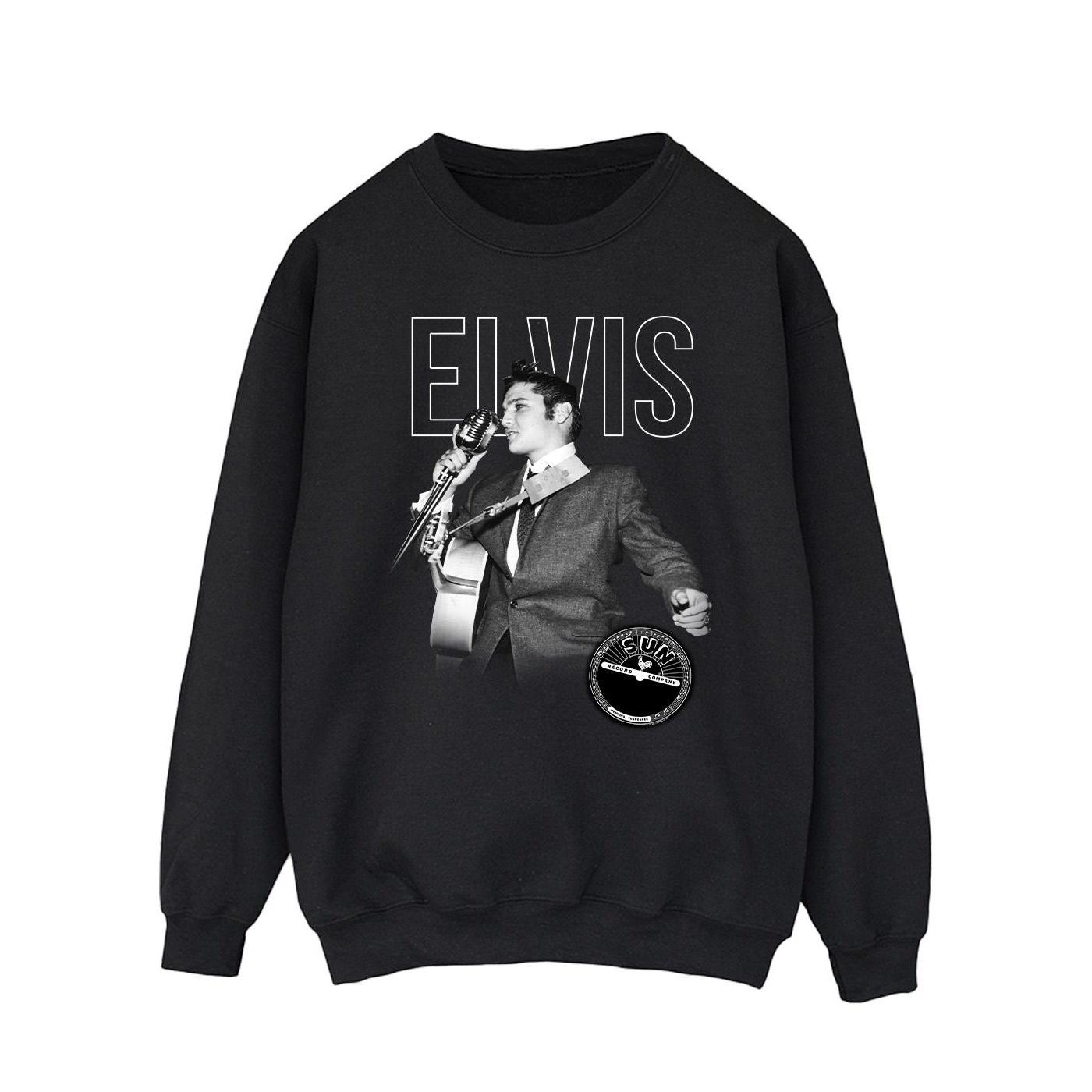 Elvis Heren logo portret sweatshirt XL zwart