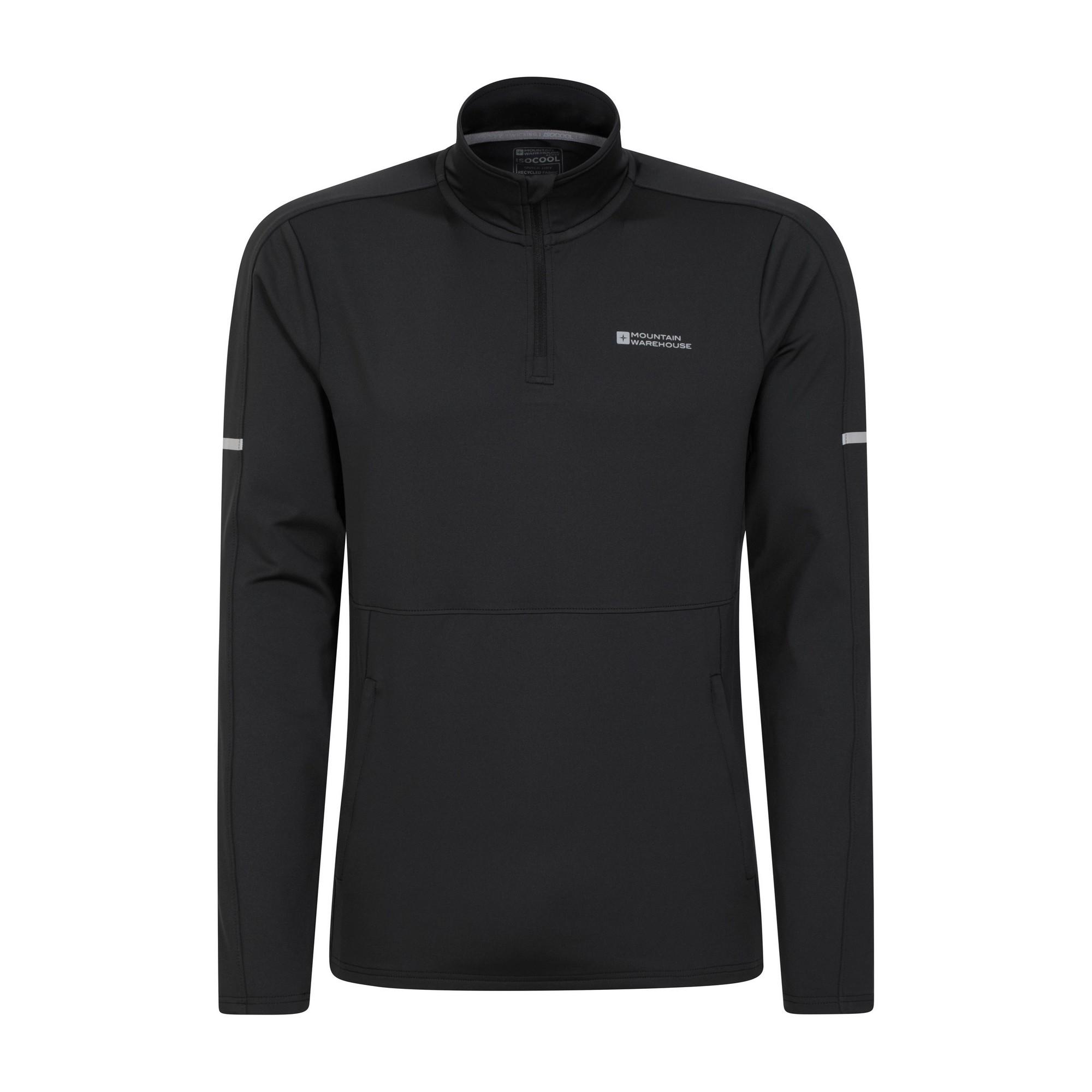 Pertemba FR - Apparel Mountain Warehouse Heren Core gerecycleerde tussenlaag met halve rits 3XL zwart