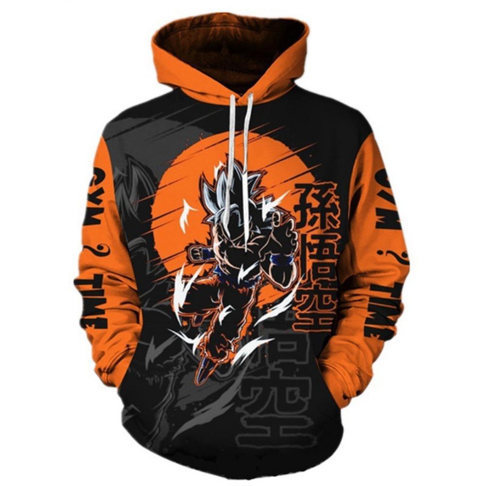 ETST 011 Nieuwe Dragon Ball Z Goku Hoodies DBZ 3D Geprinte Hooded Sweatshirt Heren Geprinte Losse Pullover Hoodie XL