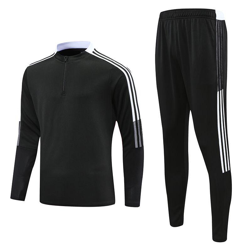VantaGoods Heren Slim Quick-Dry Half-Zip Lange Mouw Voetbal Trainingspak & Hardlooptrui XXS