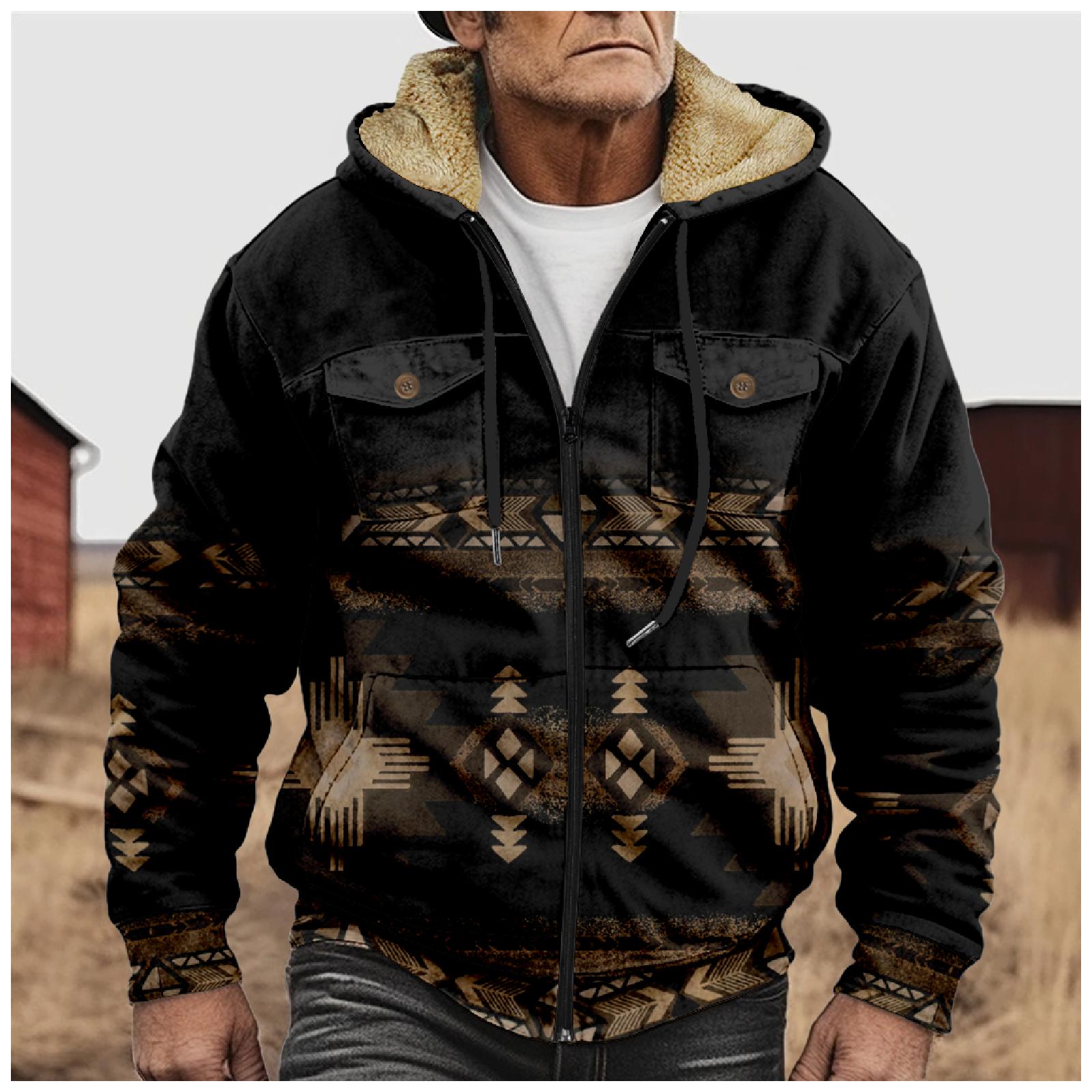 Automobiles11 Heren Winter Rits Capuchon Fleece Sweatshirt Met Opgestikte Zak Casual Jack XXXXXL