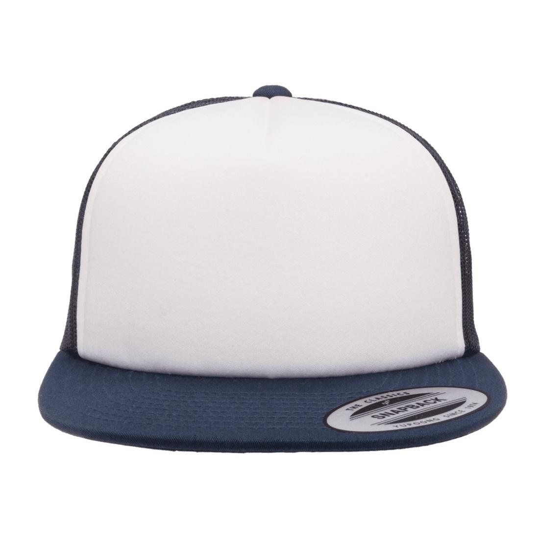 Flexfit by Yupoong Foam Trucker Cap met witte voorkant One Size