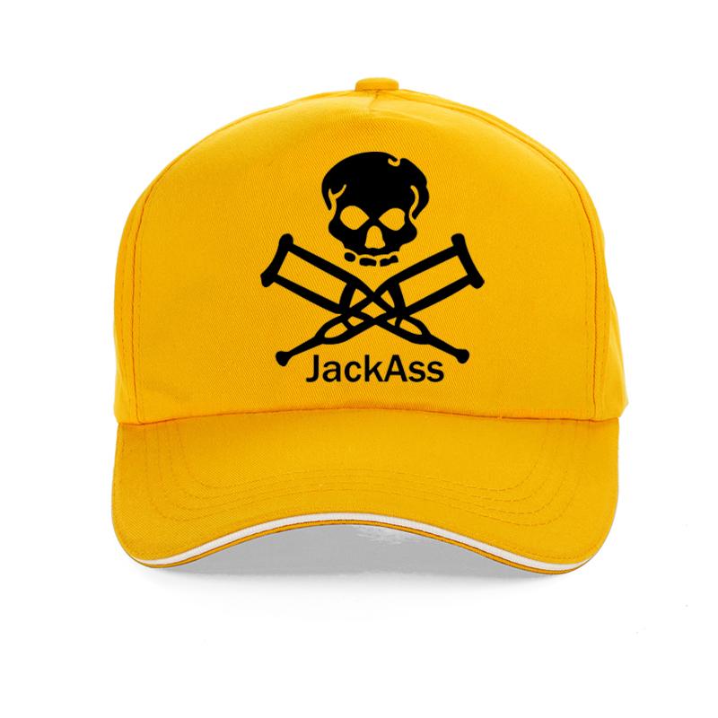Kiki Cap Mode Unisex Jackass Skull Logo Baseball Cap Mode Klassieke Unisex Tieners Katoenen Snapback hoed Casquette Adjustable