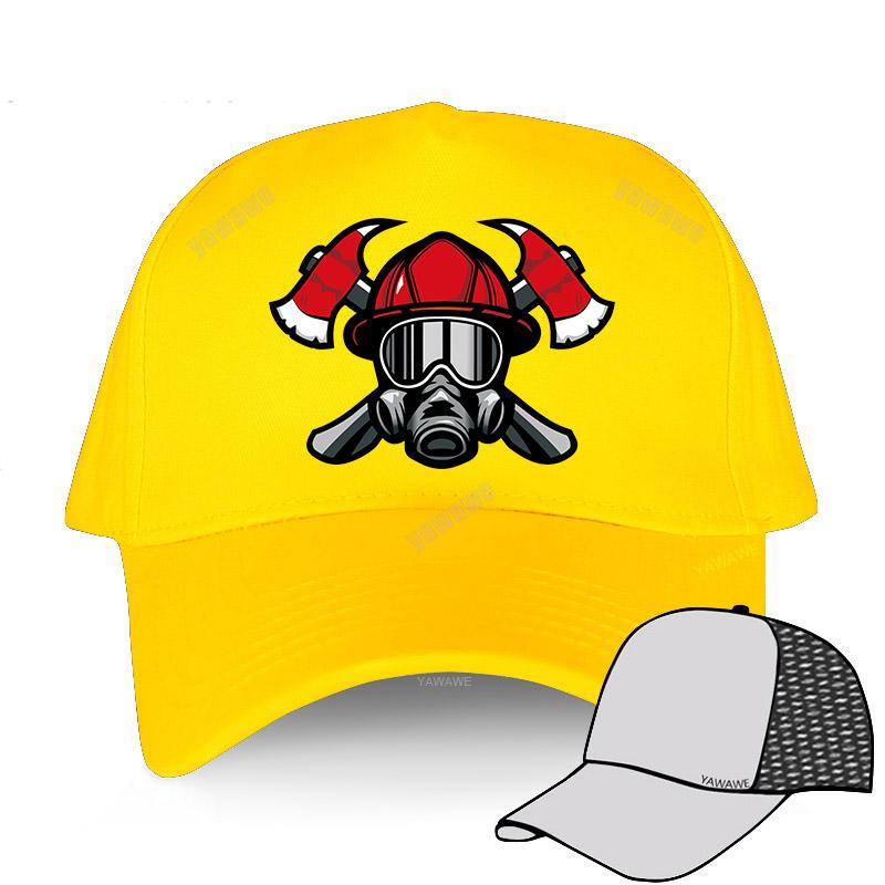 91140106MA0LTHB19W Dames Unisex Hoed Gebogen Hoed Katoen Voor Redding Brandweerman Geschikte Baseball Cap Unisex Outdoor Zonnehoed Verstelbare Sportpet Adjustable