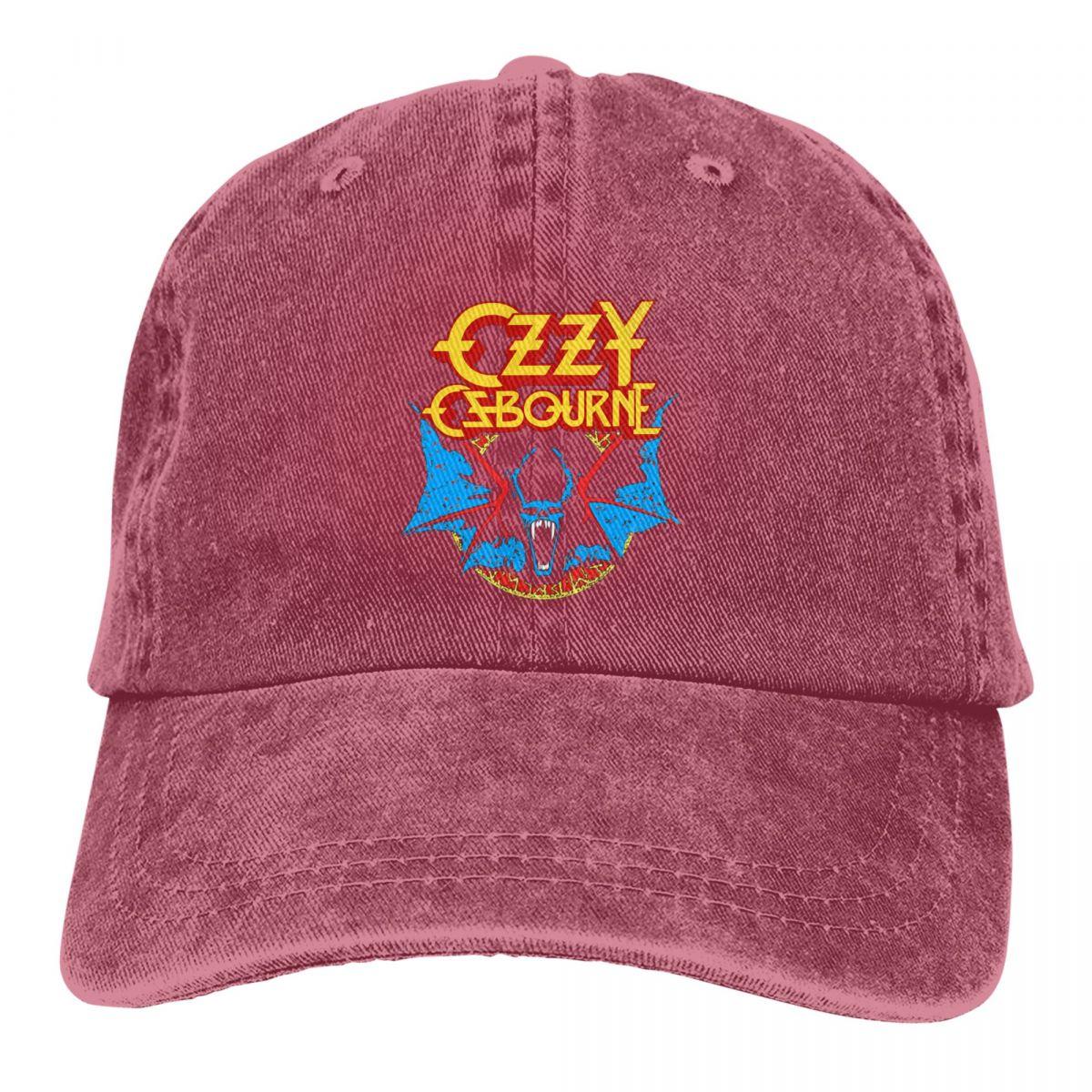 Kiki Cap Ozzy Osbourne Rock Bat Prince Of Darkness Baseball Cap Merch Vintage Distressed Denim Headwear for Unisex Women One Size