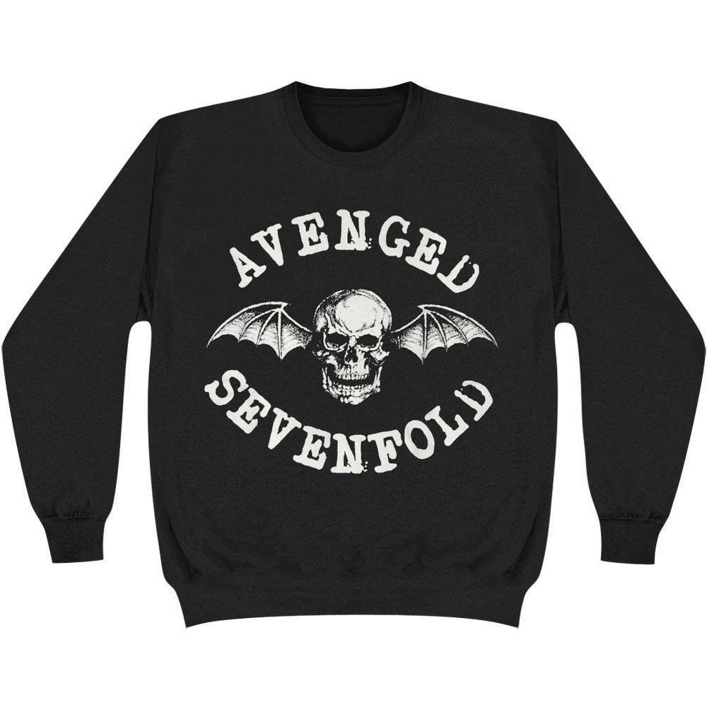 Avenged Sevenfold Unisex volwassen Death Bat Sweatshirt XL zwart