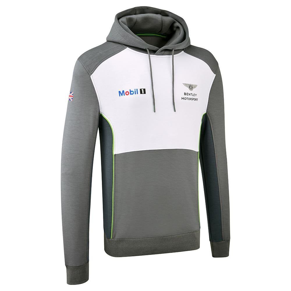 Brandstyle24 BENTLEY Motorsport Team Hoodie - Heren Pullover met Capuchon Hoody Grijs B14H2 ORIGINEEL XL grijze kleur