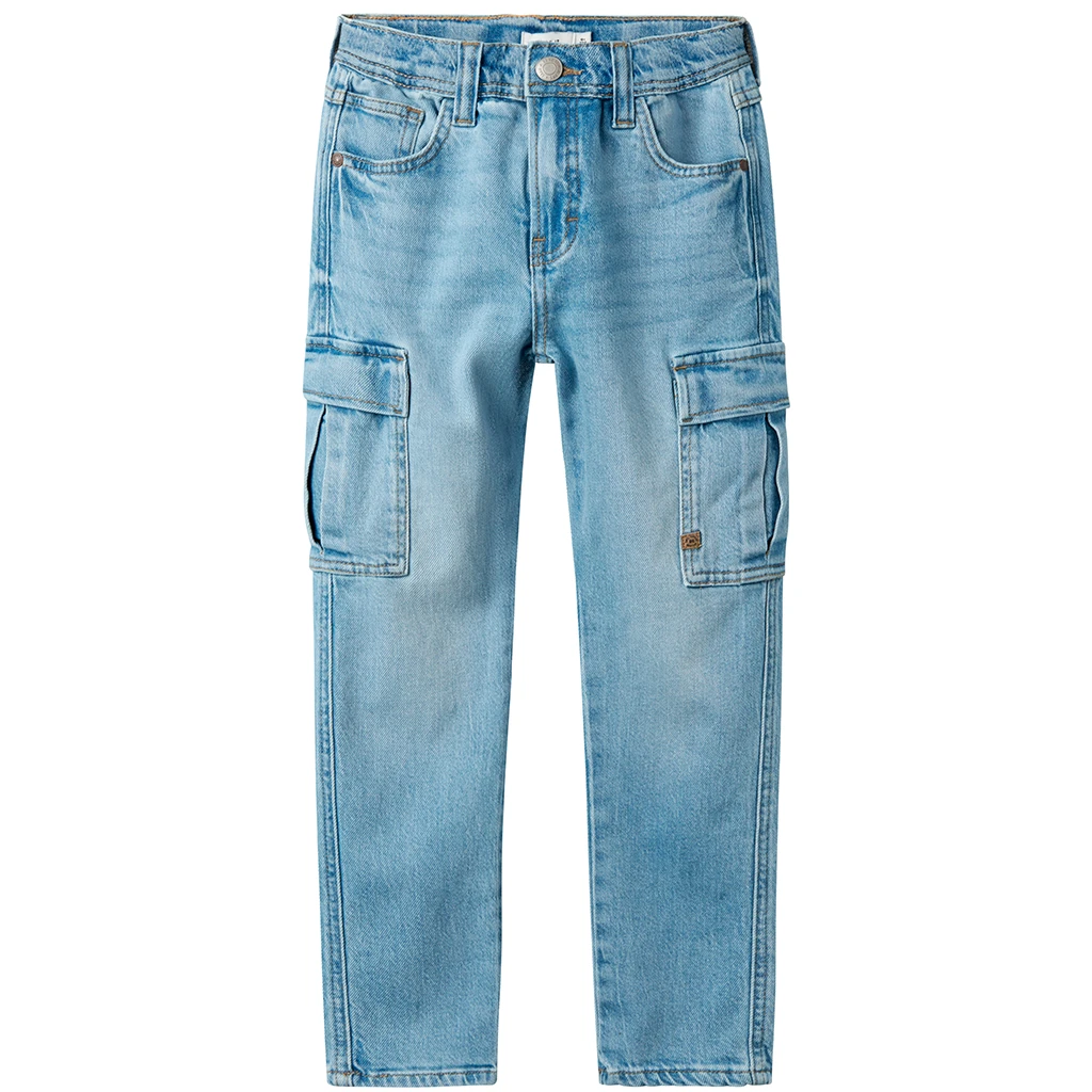 Name It-collectie Jeans cargo TAPARED Silas (light blue denim)