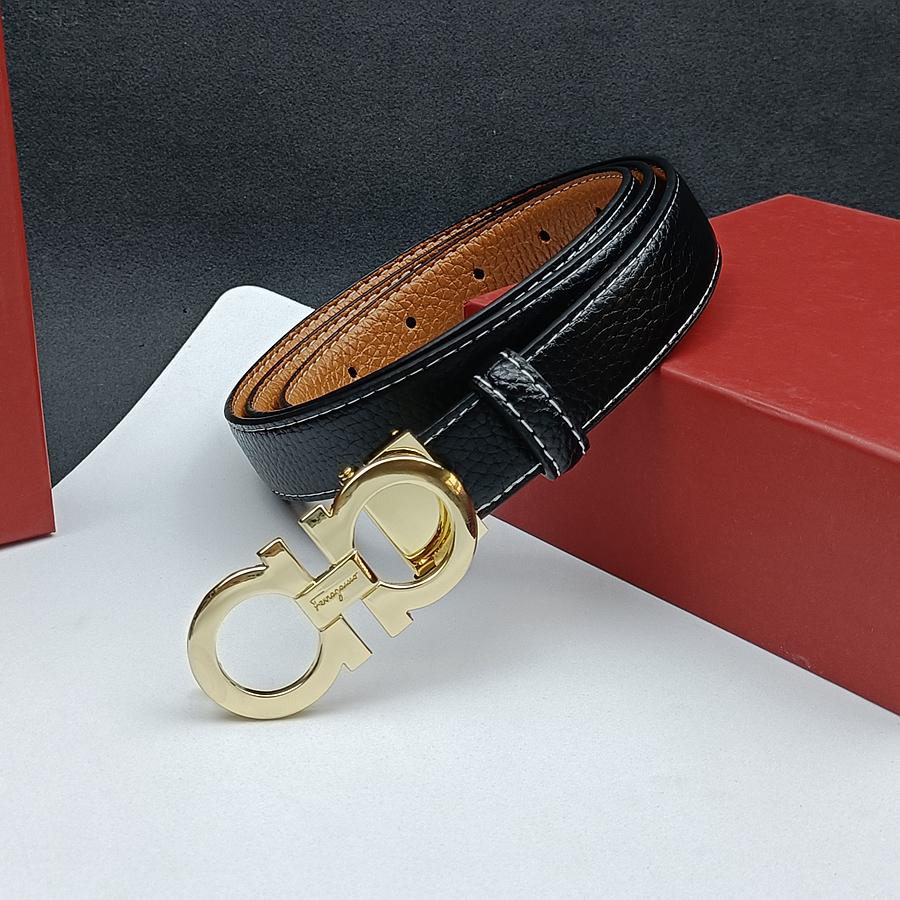 Salvatore Ferragamo 2.5cm Women Belt Luxury Brand Designer Belt Suit Jeans Formal Brand Gift Box 95cm