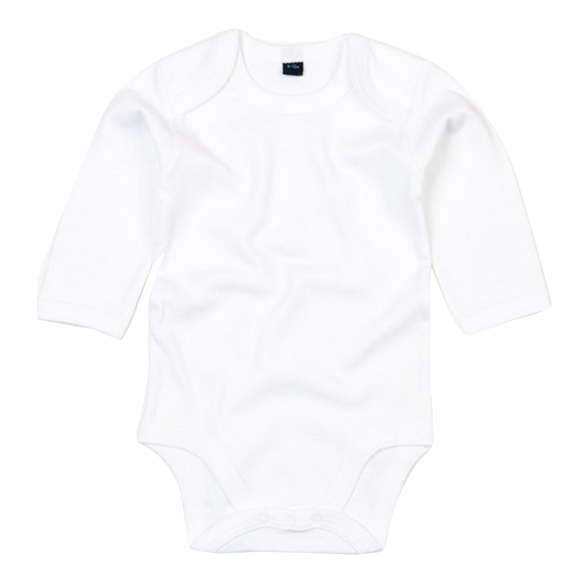 Babybugz Baby unisex biologisch rompertje met lange mouwen 3-6 Months wit