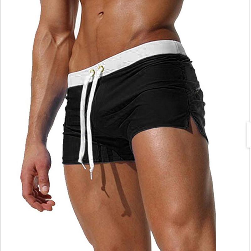 Smart Good Heren badmode zwembroek sportkleding sexy korte strandbroek mode M zwart