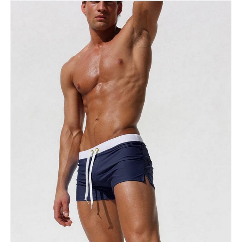 Smart Good Heren badmode zwembroek sportkleding sexy korte strandbroek mode M marineblauwe kleur