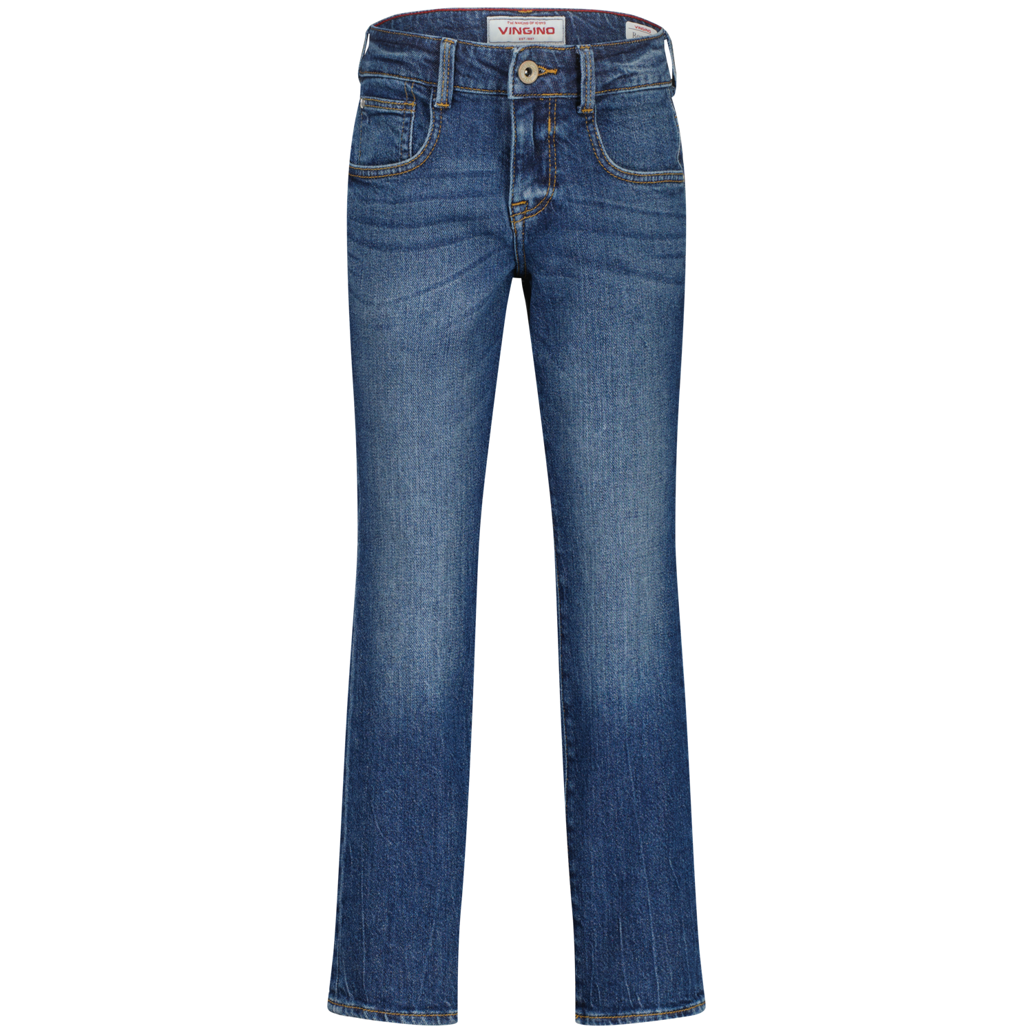 Vingino winter jeansbroek jongens - blauw - Brent - regular fit