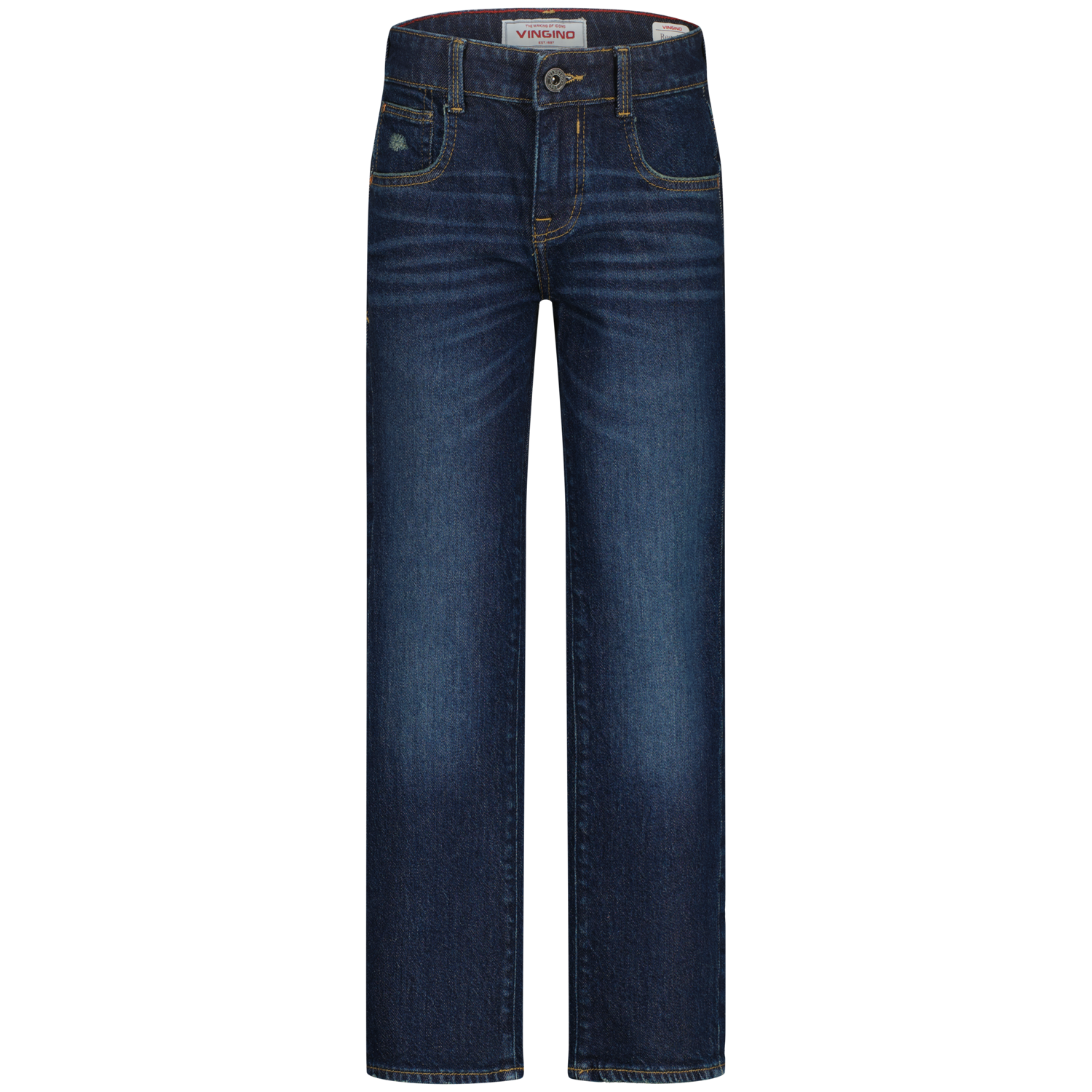 Vingino winter jeansbroek jongens - donker blauw - Brent - regular fit