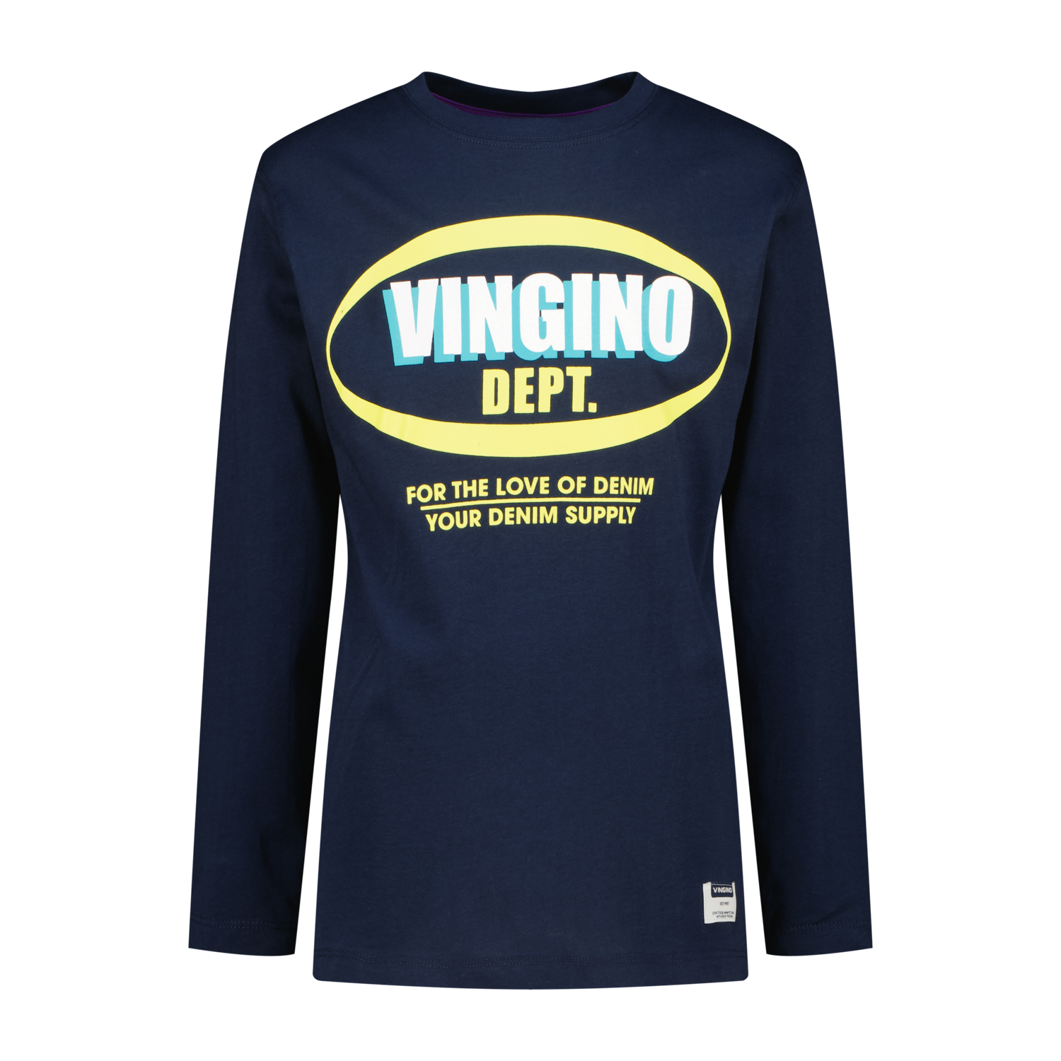 Vingino winter t-shirt jongens - donker blauw - Jayden - regular fit