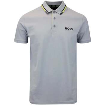 Boss Polo Shirt Korte Mouw  Paddy Pro Polo Shirt Dark Grey/Yellow