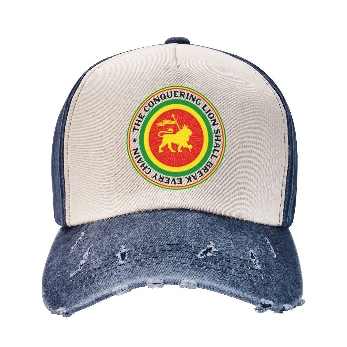 Kiki Cap Rastafari Leeuw van Juda Rasta Trucker Hoeden Outfits Mode Verontruste Denim Jamaica Vlaggen Snapback Hoed Stijl Verstelbaar One Size