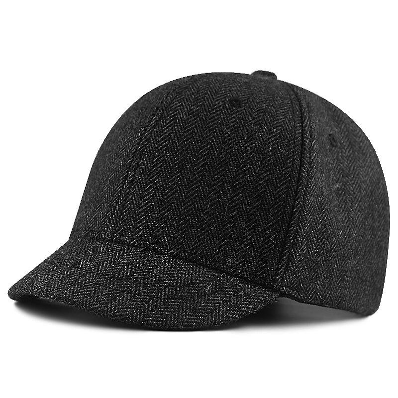 Queeniec Volwassen Kleine Piek Sport Hoeden Dame Winter Vilten Snapback Hoed Man Big Size Wol Baseball Caps 55-60cm 60-68CM 61-68cm
