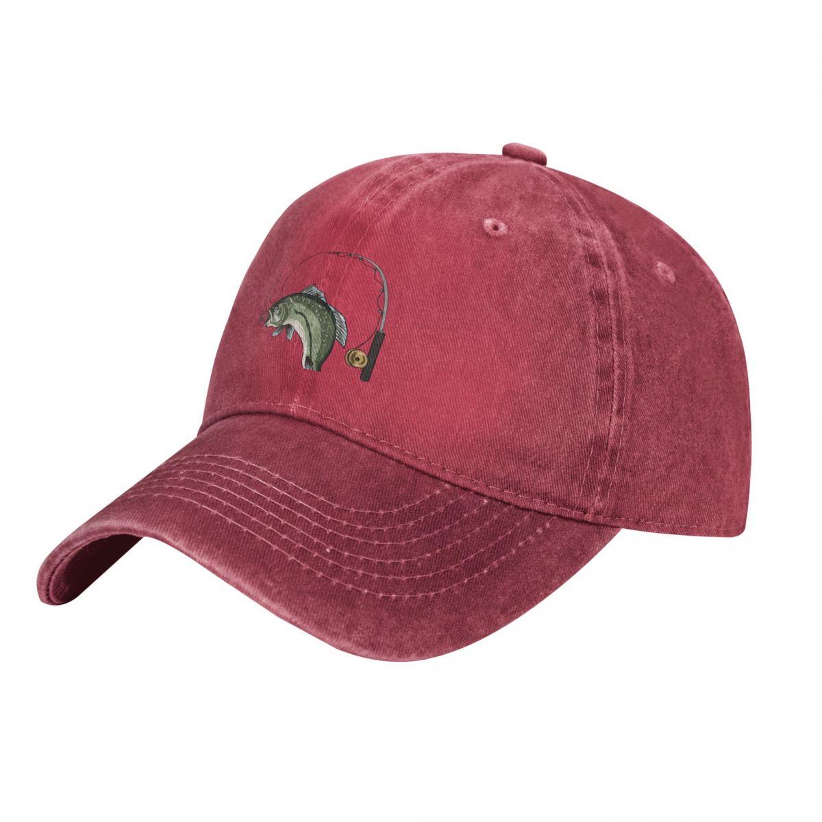 Kiki Cap Vis met hengel en molen Gone FishingCap Cowboyhoed kinderhoed Cap mannelijke snapback cap vrouw hoeden Unisex's
