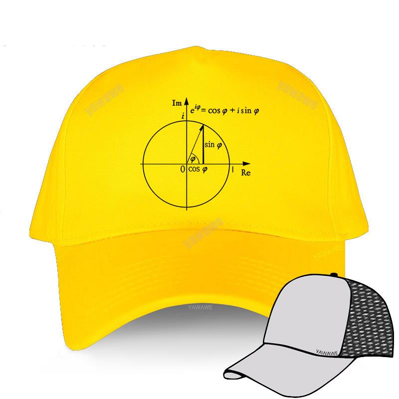 Moto Cap Baseball Cap Snapback Hip Hop Lente Zomer Effen hoeden Euler S Identity Wiskunde Unisex Tieners Katoenen Petten Buiten casual hoed Adjustable