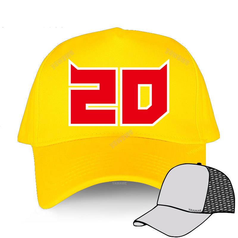 Moto Cap Baseball Cap Snapback Hip Hop Lente Zomer Effen Zonnehoed FABIO QUARTARARO MET SIGNATURE 20 Unisex Tieners Katoenen Petten casual hoed Adjustable