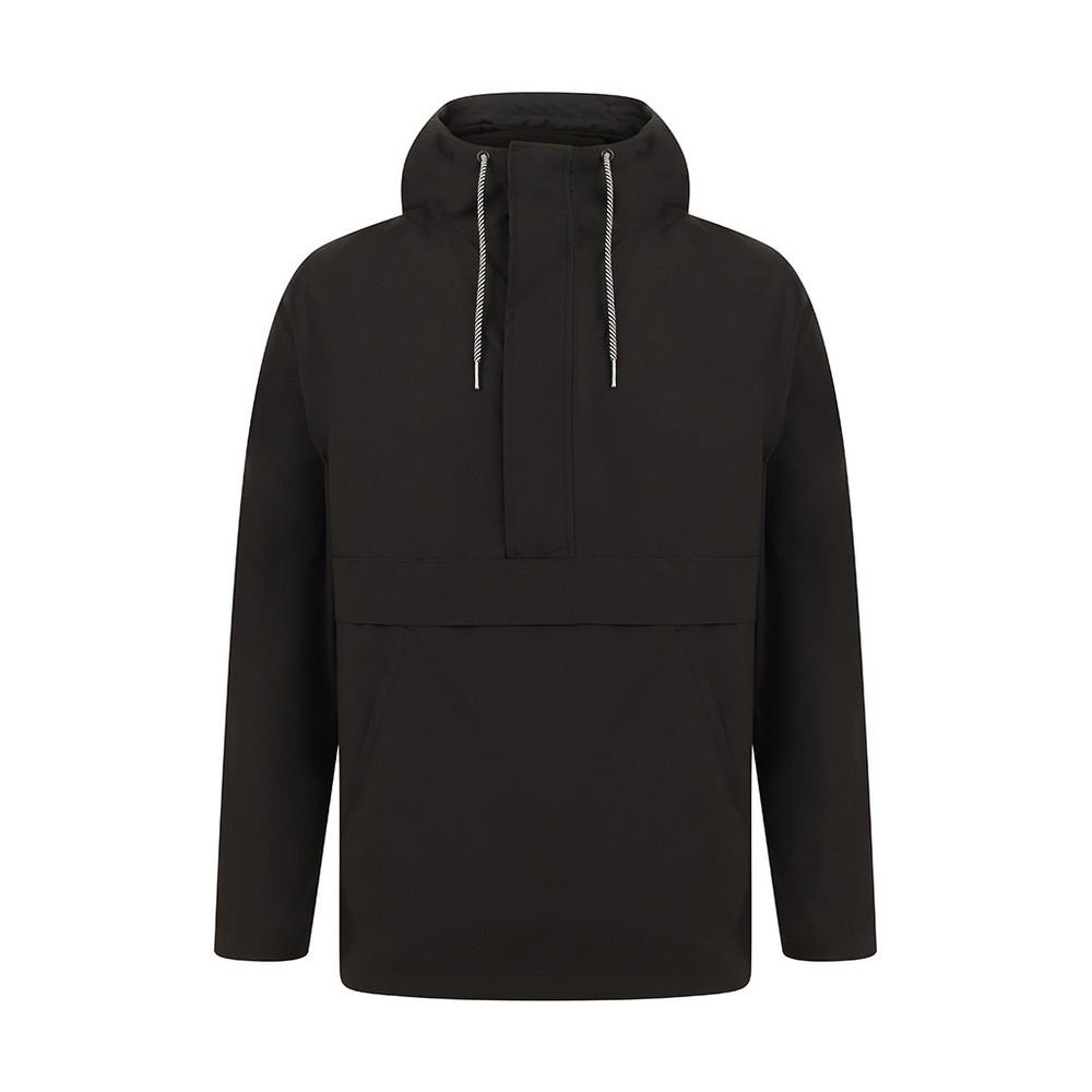 FRONT ROW heren pullover jas met halve rits XS zwart