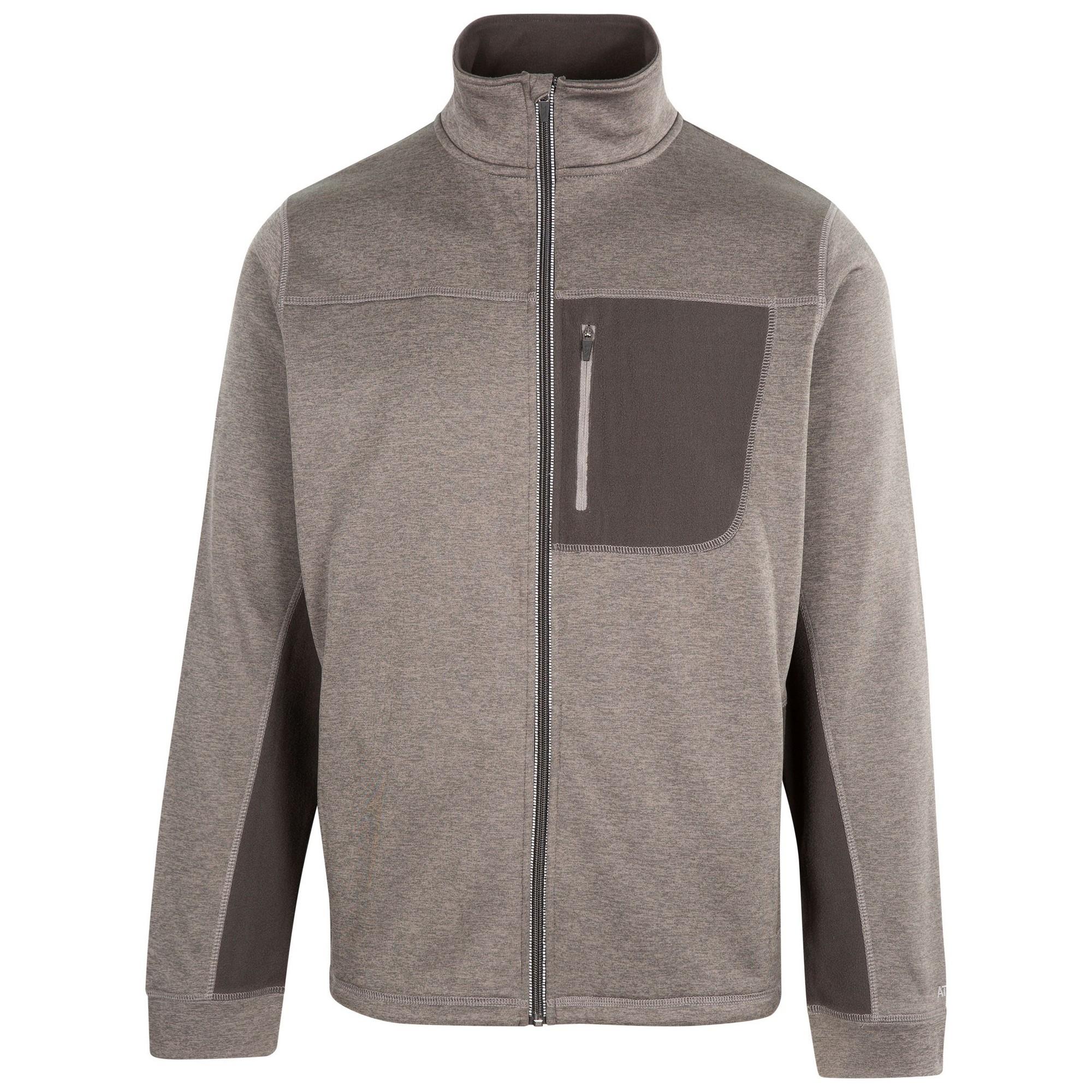 Trespass Mens Radnage Marl AT200 Fleece Jacket M donkergrijze kleur