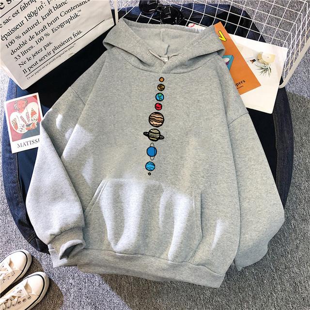 Boutique sports suit series 2 Heren- en dameslange mouwen Planeten Kleur Mannelijke trui Universe Zonnestelsel Patroon Sweatshirts Heren Sporthoodies 3XL