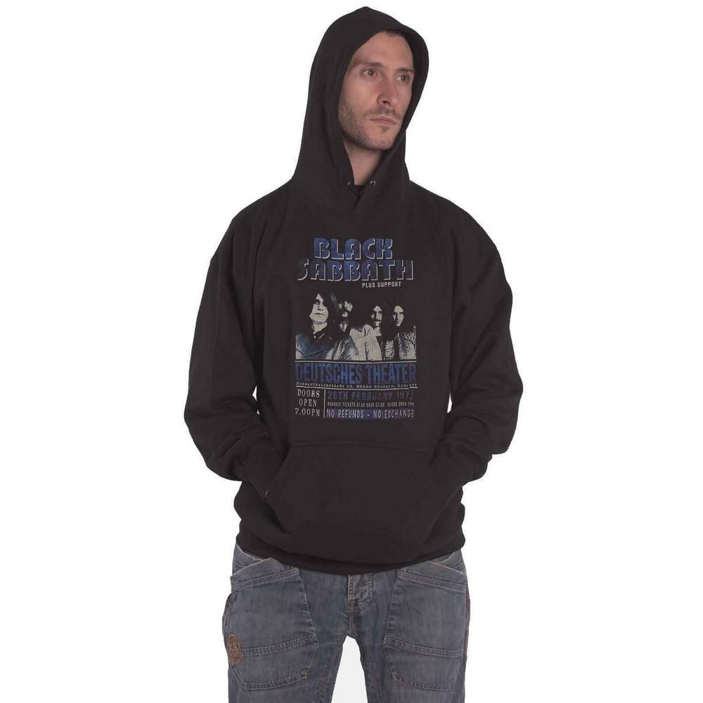 Black Sabbath Unisex Volwassen Deutsches '73 Eco-vriendelijke hoodie M