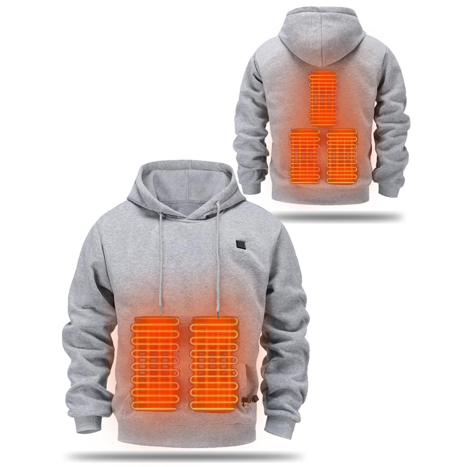 Ren Bag Warme kleding Hooded Sweatshirt Usb Verwarmde Sweatshirt Om Warm Te Blijven Buiten Casual Kleding XL