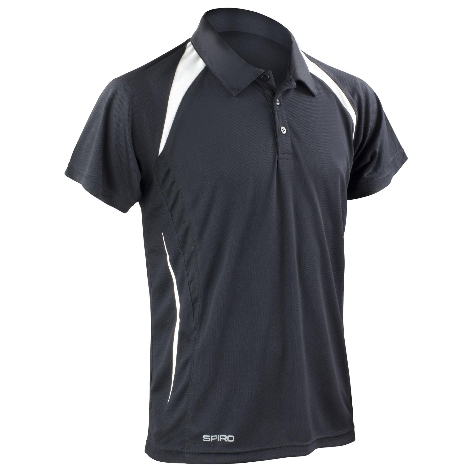Spiro Team Spirit-poloshirt voor heren S wit/zwart