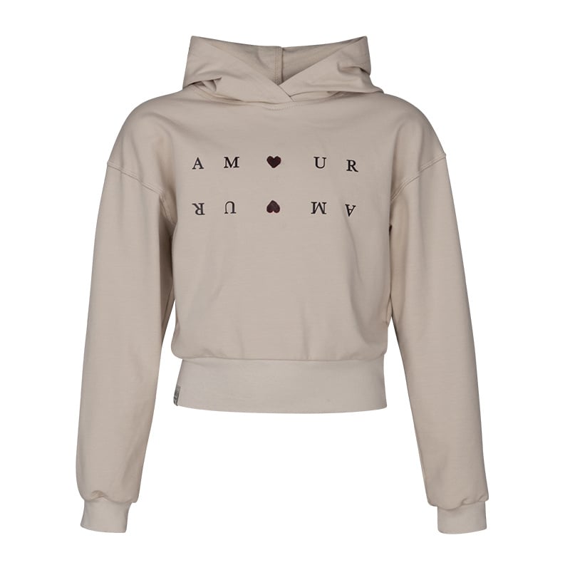 KIEstone winter hoodie meisjes - zand - Vaya