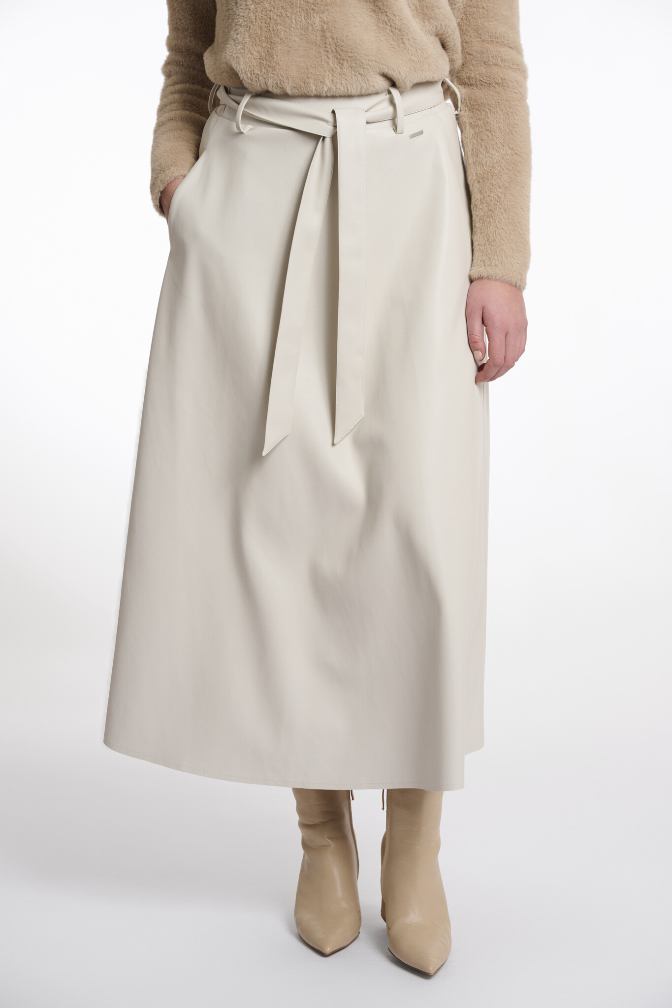 Rino & Pelle Chelsea.7502511 rino en pelle faux leather skirt birch