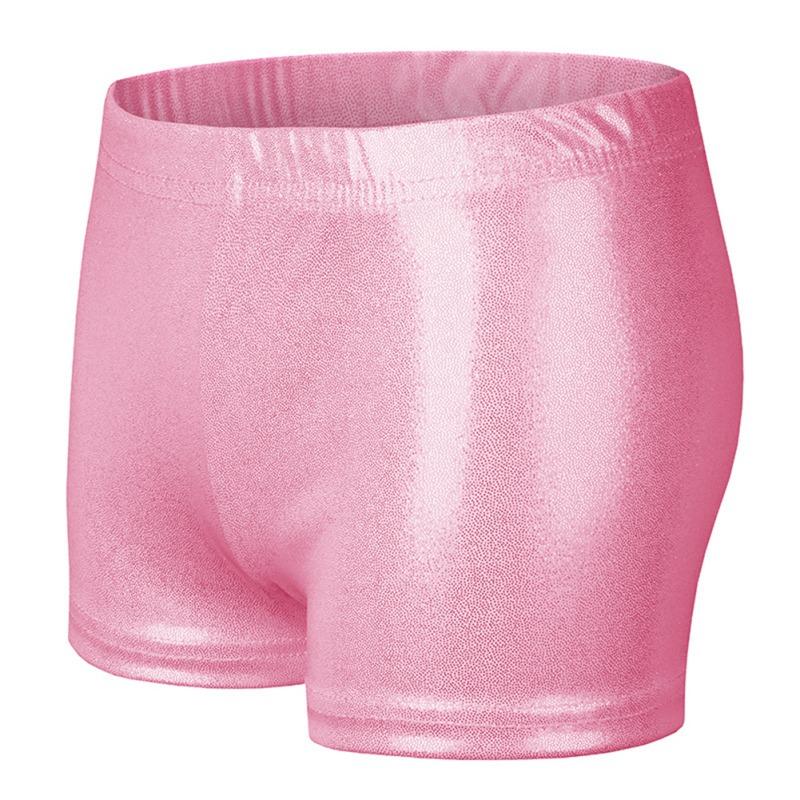 Kidsyuan Kinderen Shorts Meisjes Glanzende Hotpants Dans Gymnastiek Fitness Korte Broek voor Kinderen 150