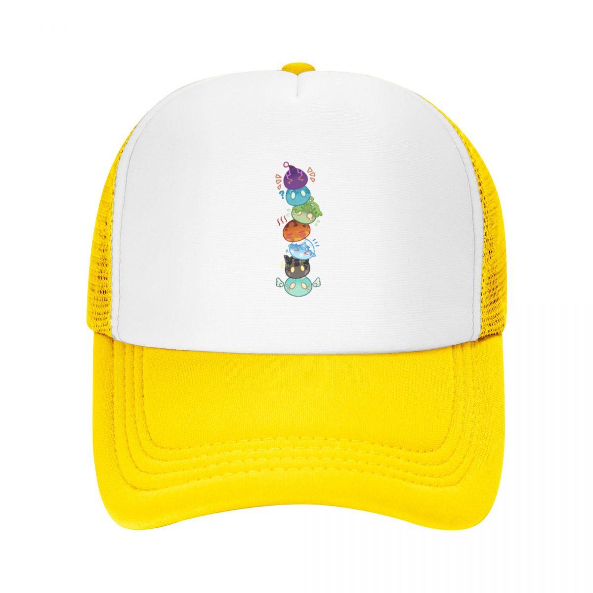 Moto Cap [Genshin Impact] Slimes Baseball Cap Rugby Pluizige Hoed Trucker Cap Mannelijke Cap Dames