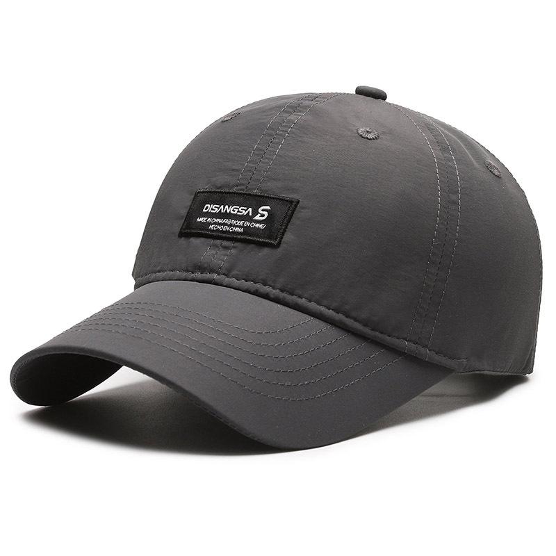ONIHUA Outdoor Running Baseball Cap Sport Sneldrogende Cap Heren Dames Zonnescherm Zonnebrandcrème Ademende Cap donkergrijze kleur