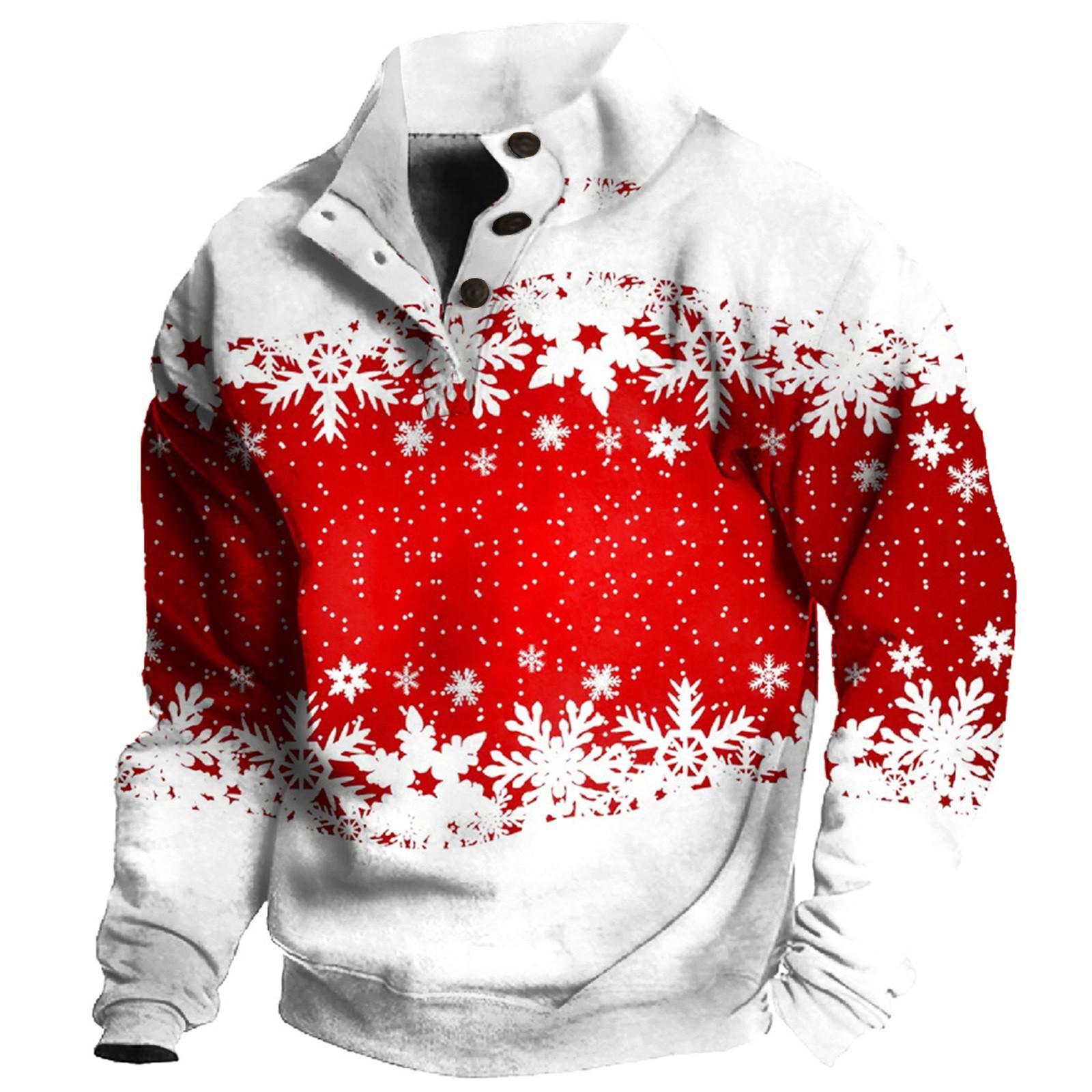 Niubiplus Lente en heren staande kraag sweatshirt is outdoor casual truien tops XL wit