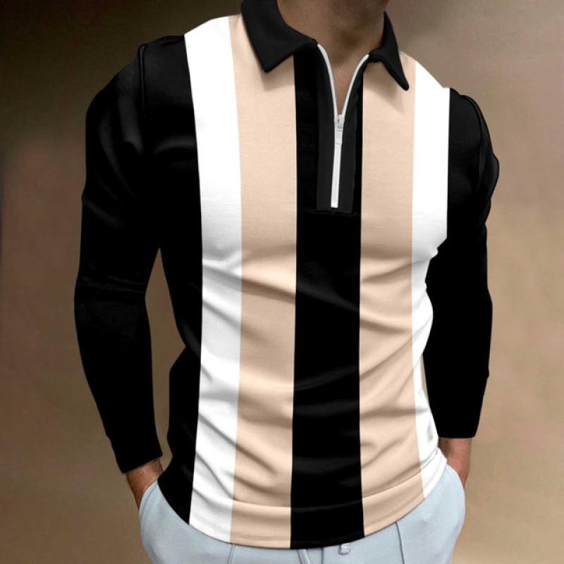 Haodingfushi Herenmode Lente Herfst Polyester Poloshirt 3D Digitale Print Casual Golf Poloshirt Tops 3XL