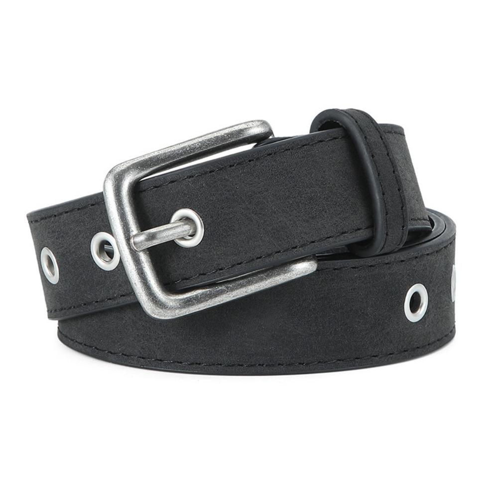 Tangueyun Frosted Waistband wear-resisting Women Waist Retro PU Belt  Women zwart