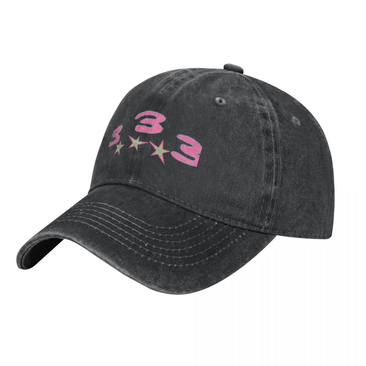 Kiki Cap Bladee Drain Gang 333 logo Cap Cowboy Hat rave fishing hat Dameshoed Unisex's