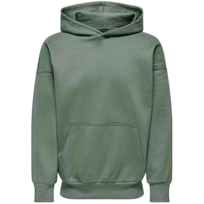 TECHSALES Sweat-shirt - ONLY & SONS - Onsdan - Vert Baume - Manches longues - Col arrondi